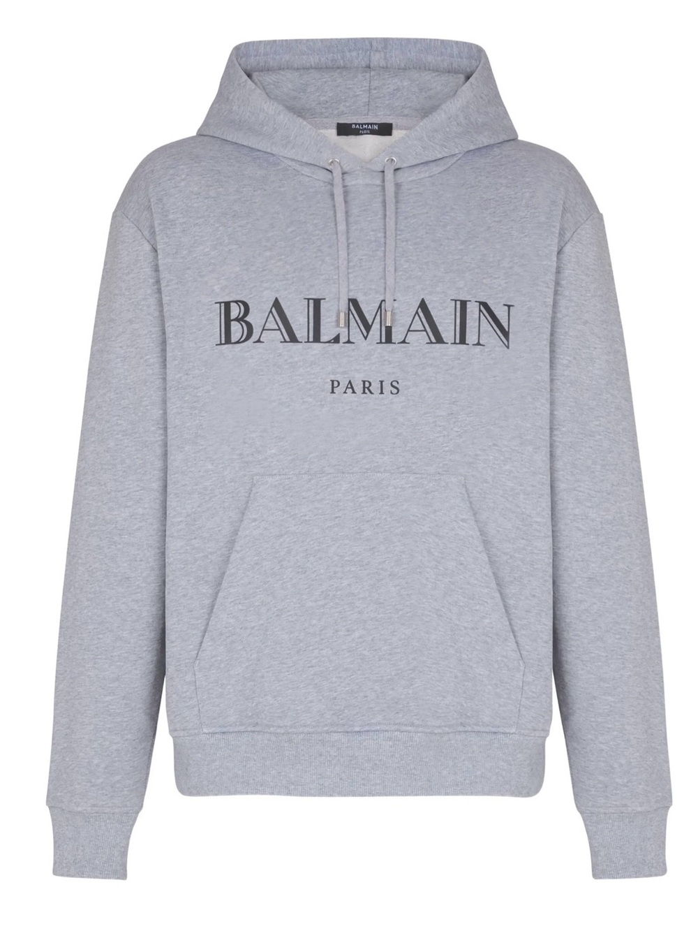 Balmain Paris Men's Grey Logo Hoodie Size 2XL - Picture 6 of 16